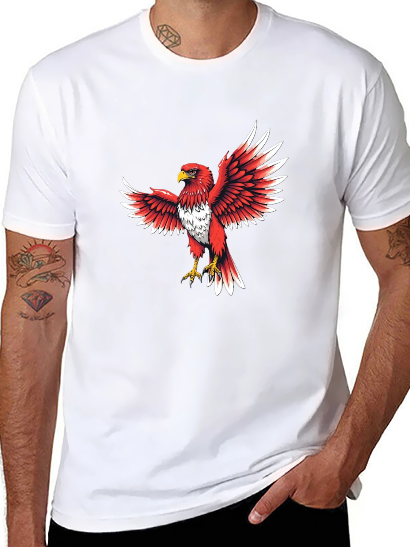 Red Eagle Graphic T-Shirt - Bold & Stylish