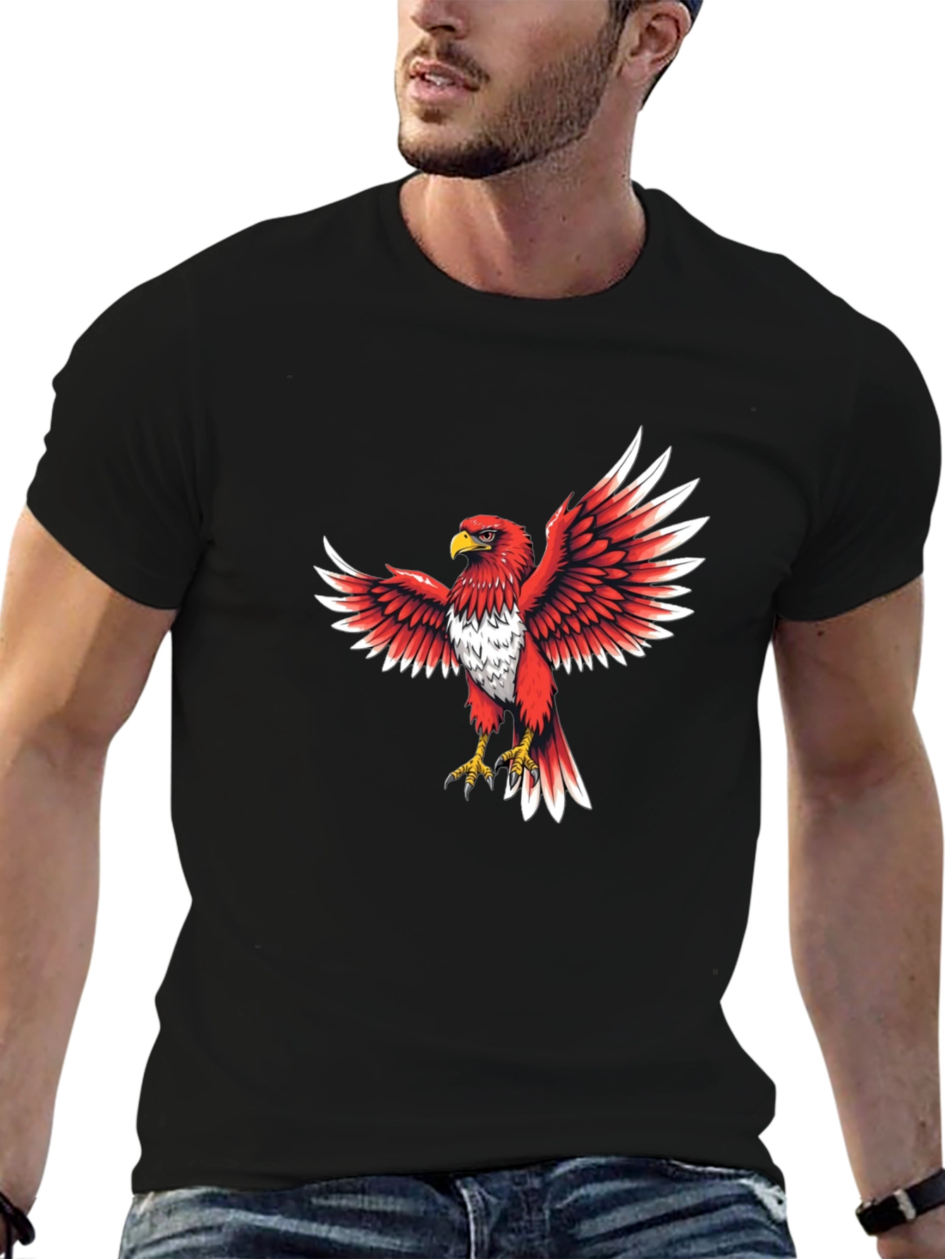 Red Eagle Graphic T-Shirt - Bold & Stylish
