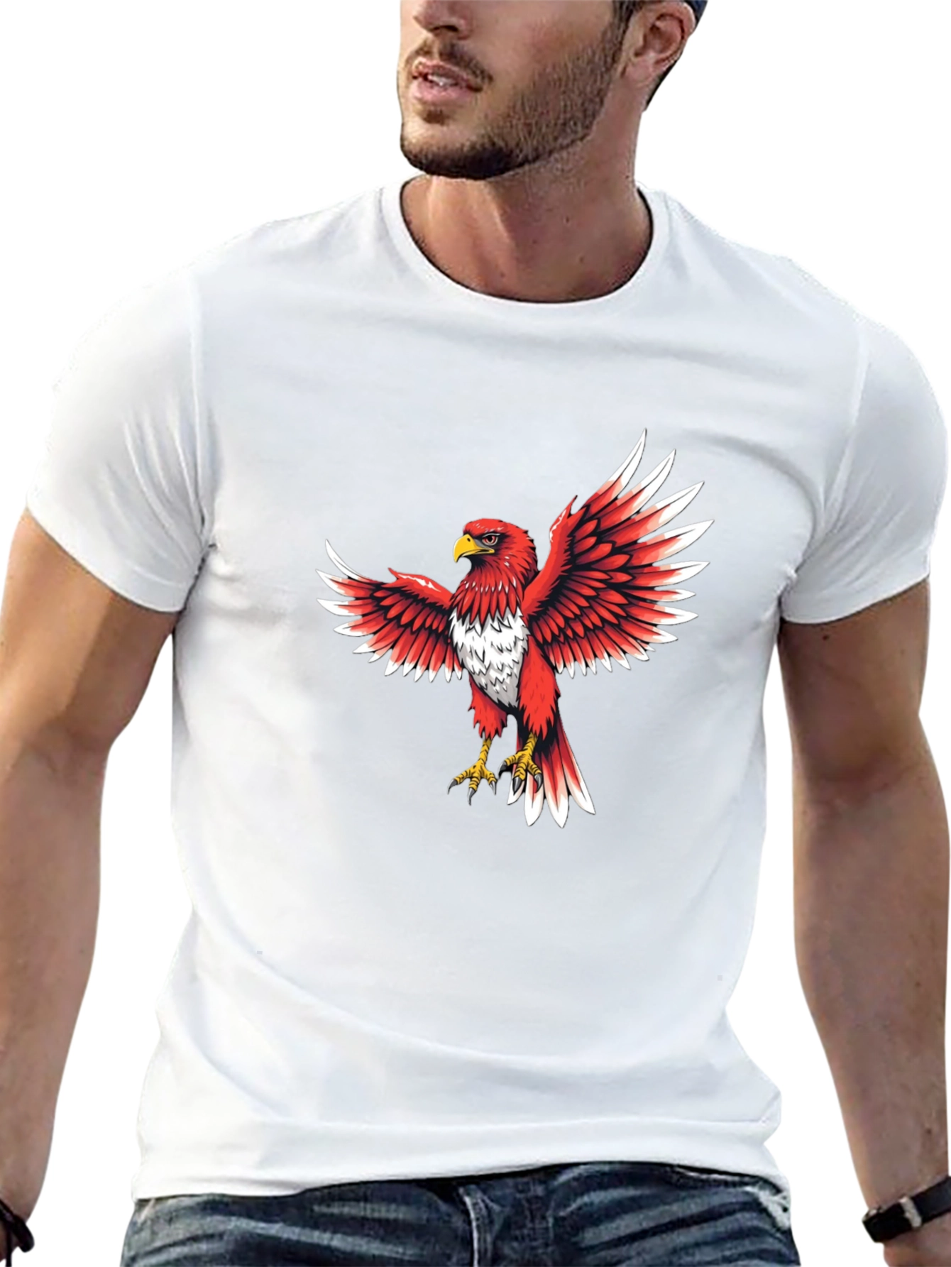 Red Eagle Graphic T-Shirt - Bold & Stylish