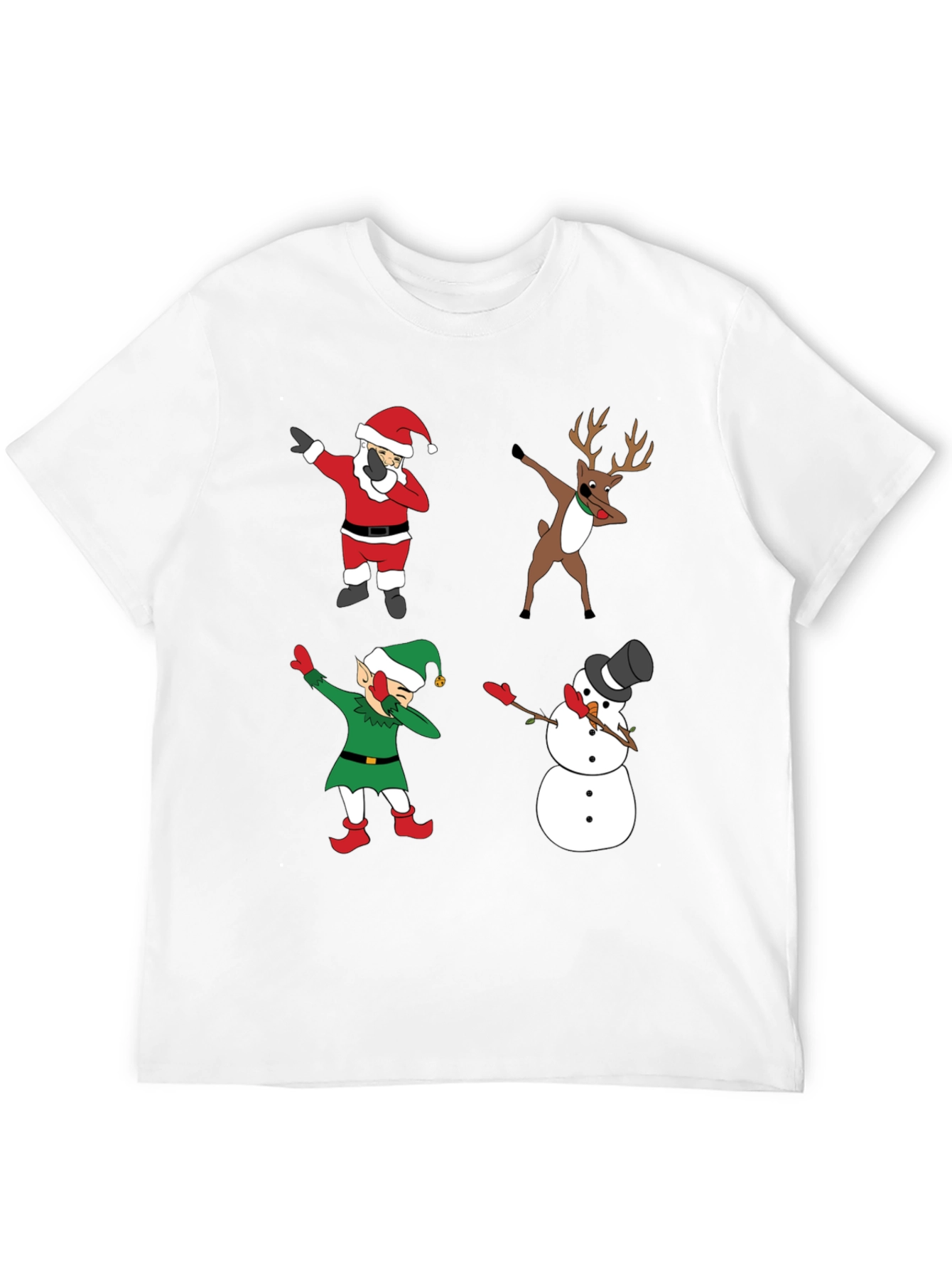 Holiday Dabbing Crew T-Shirt - Christmas Characters