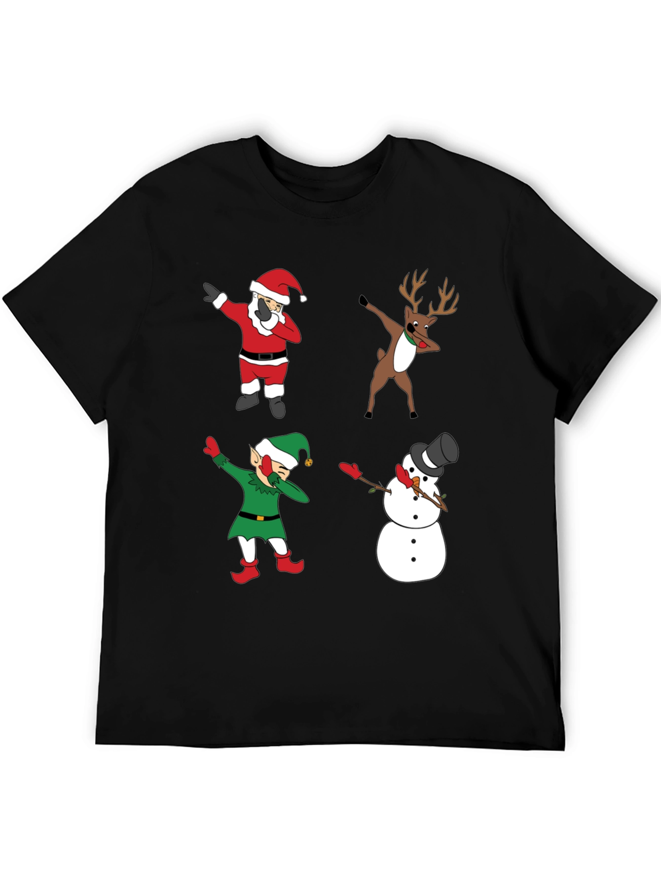 Holiday Dabbing Crew T-Shirt - Christmas Characters