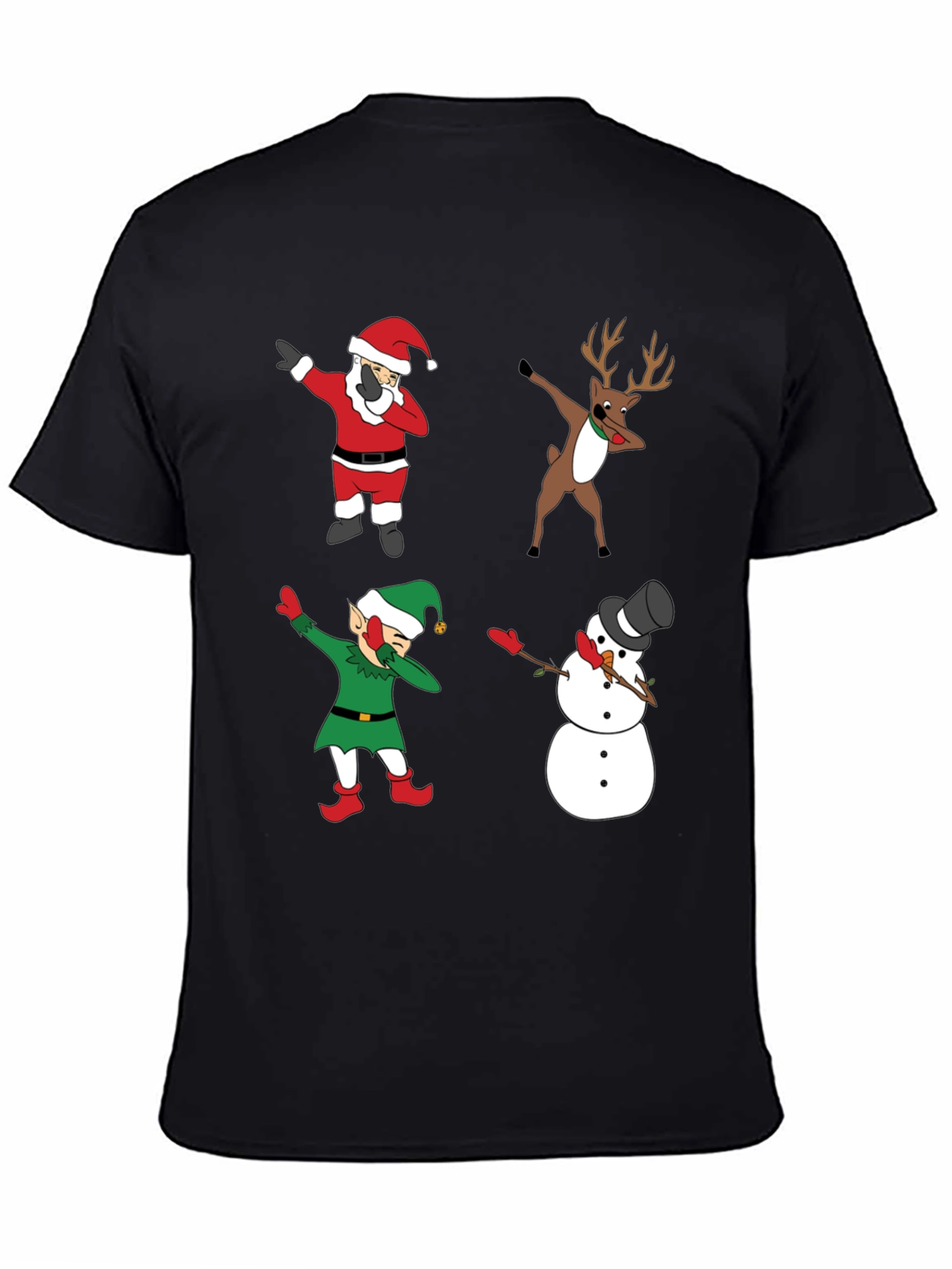 Holiday Dabbing Crew T-Shirt - Christmas Characters