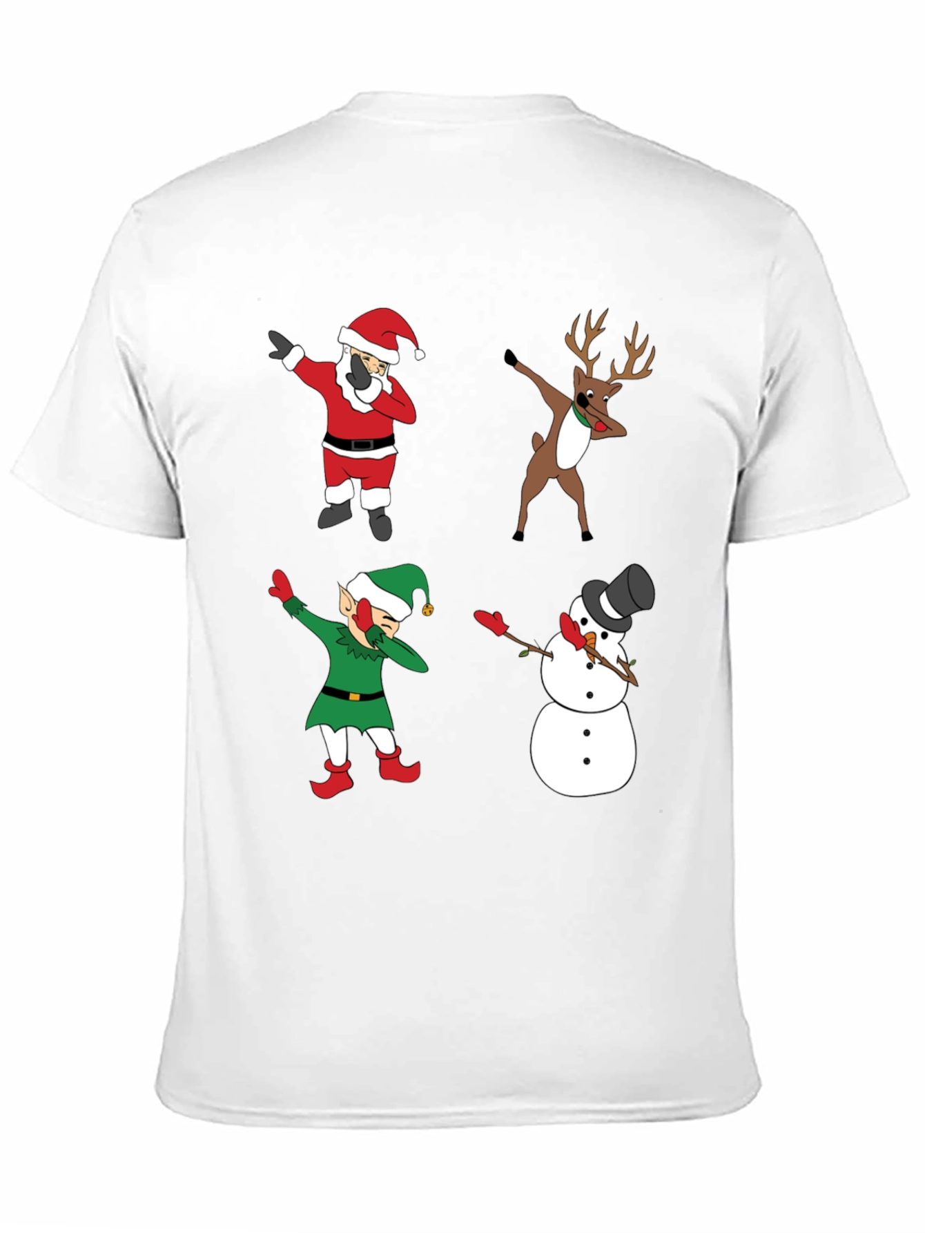 Holiday Dabbing Crew T-Shirt - Christmas Characters