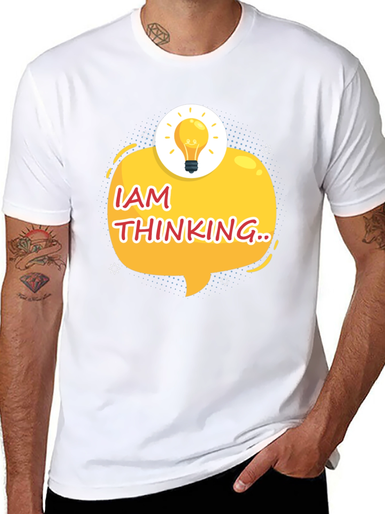 I am Thinking Black T-Shirt - Creative Idea Tee