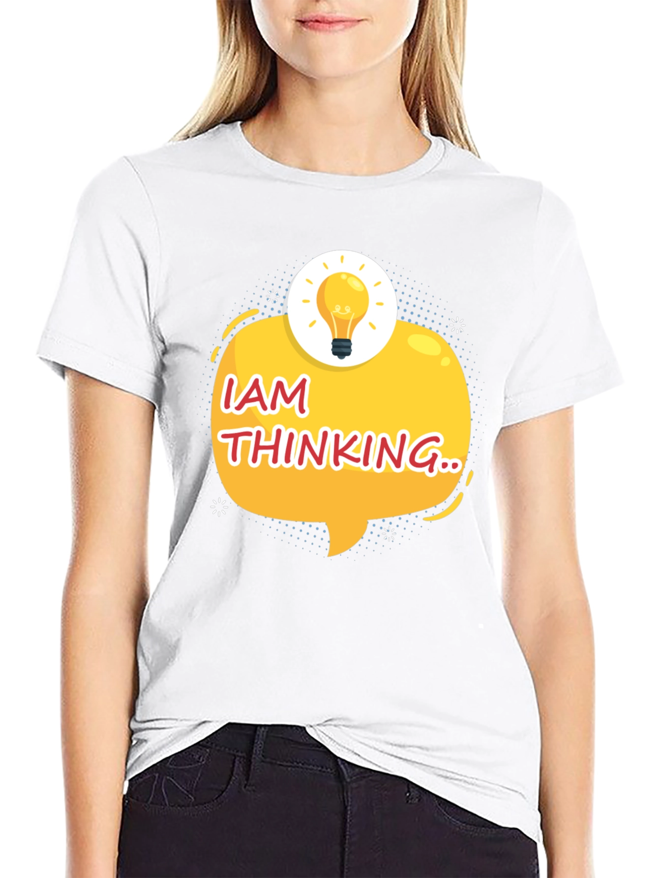 I am Thinking Black T-Shirt - Creative Idea Tee
