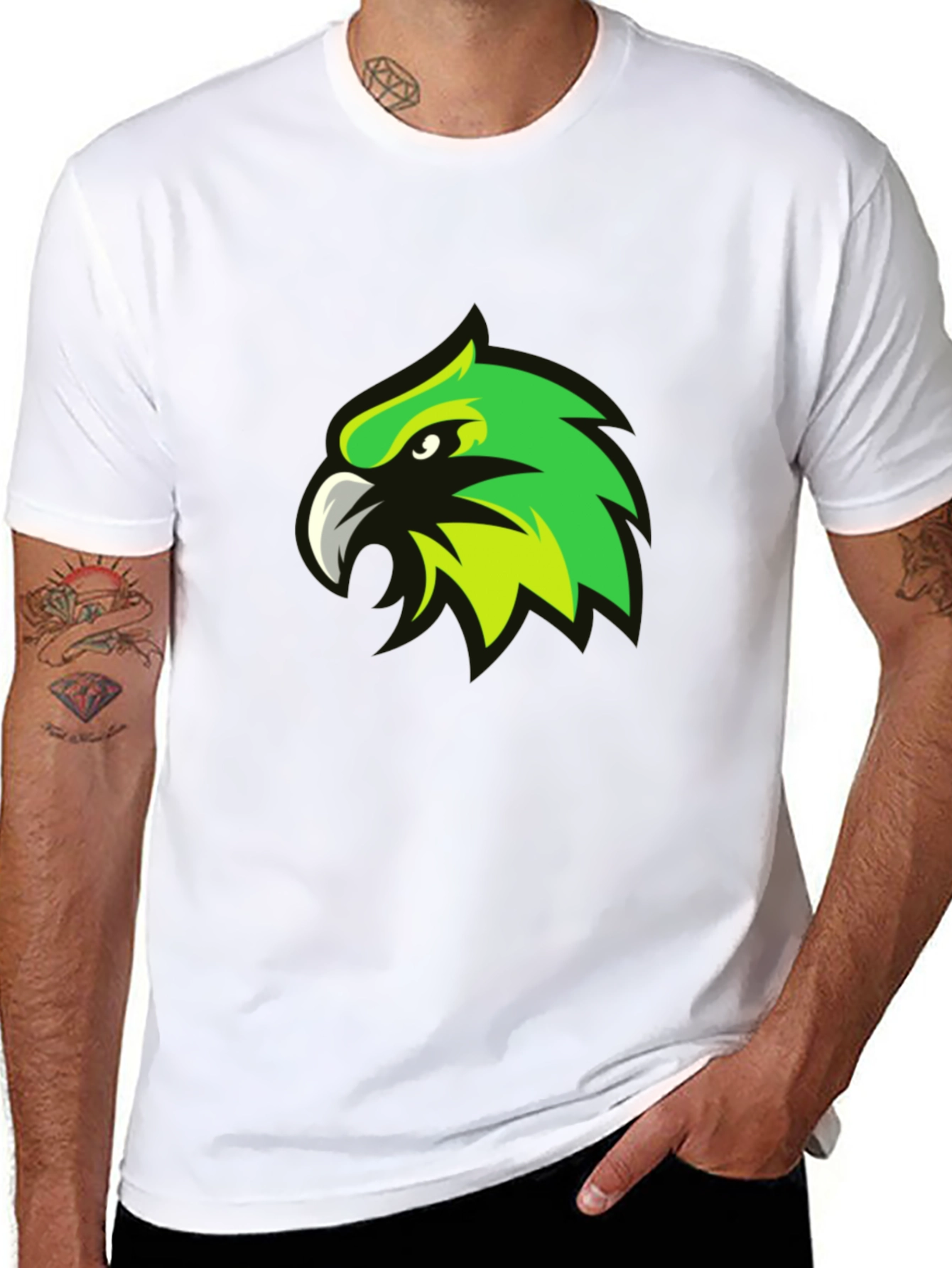 Eagle Graphic Tee - Stylish Mens Black T-Shirt