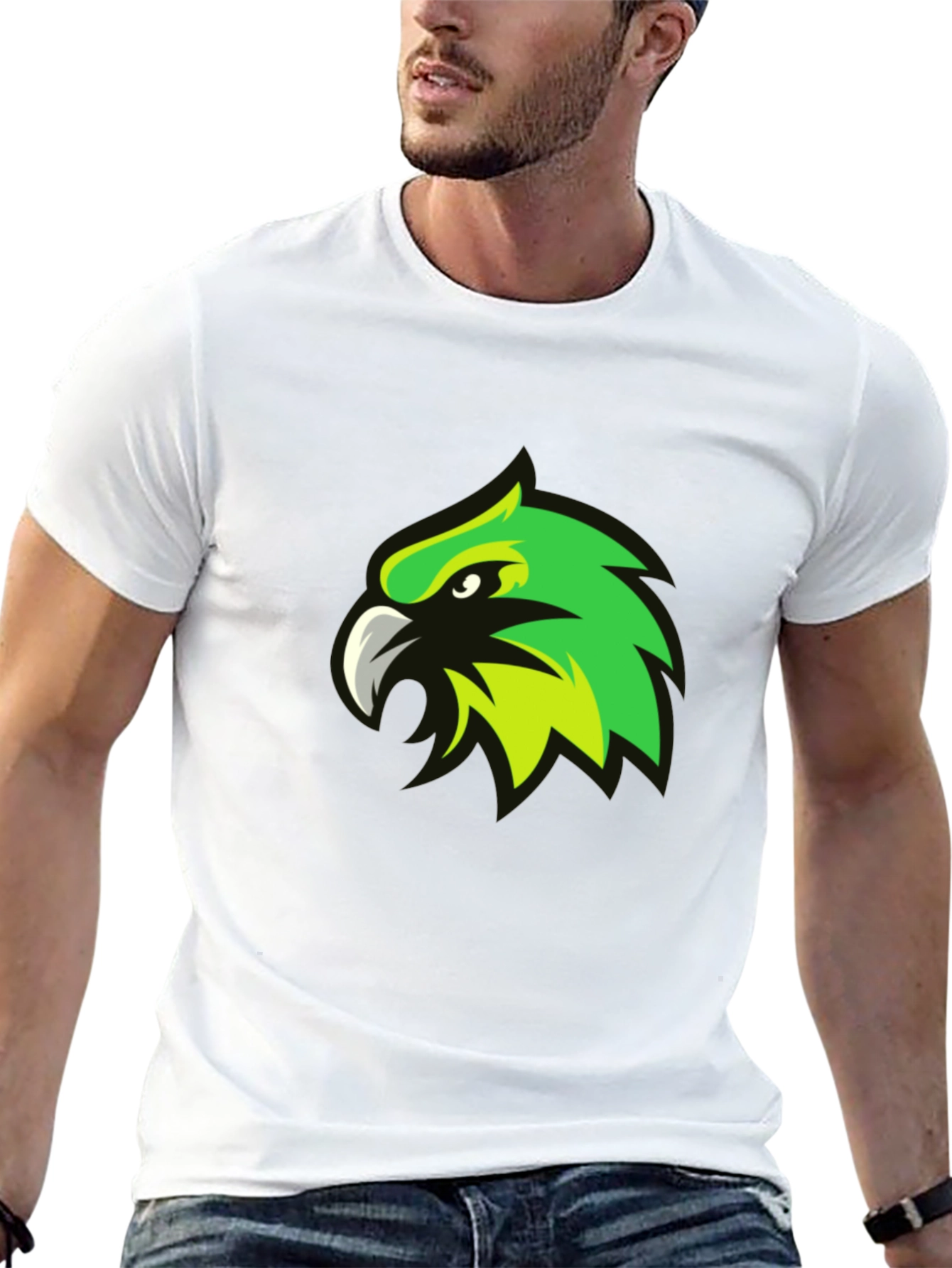Eagle Graphic Tee - Stylish Mens Black T-Shirt