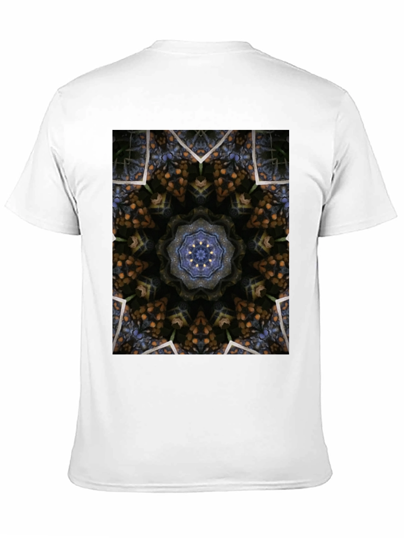 Kaleidoscope Pattern Black T-Shirt