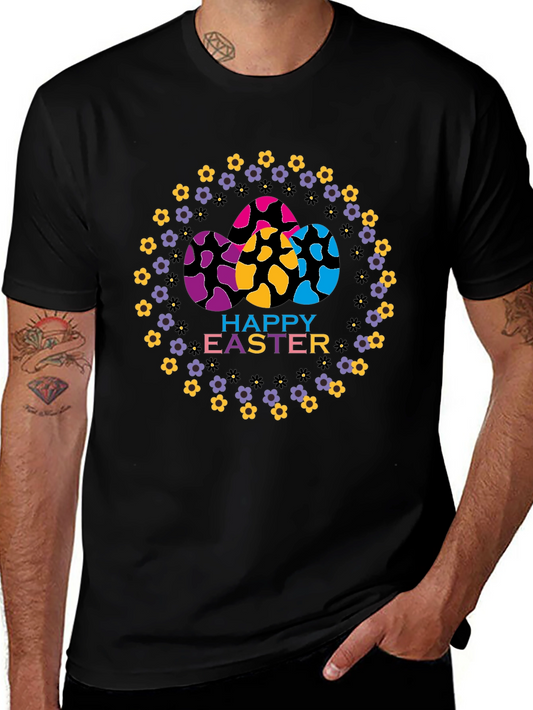 Happy Easter Egg Floral T-Shirt