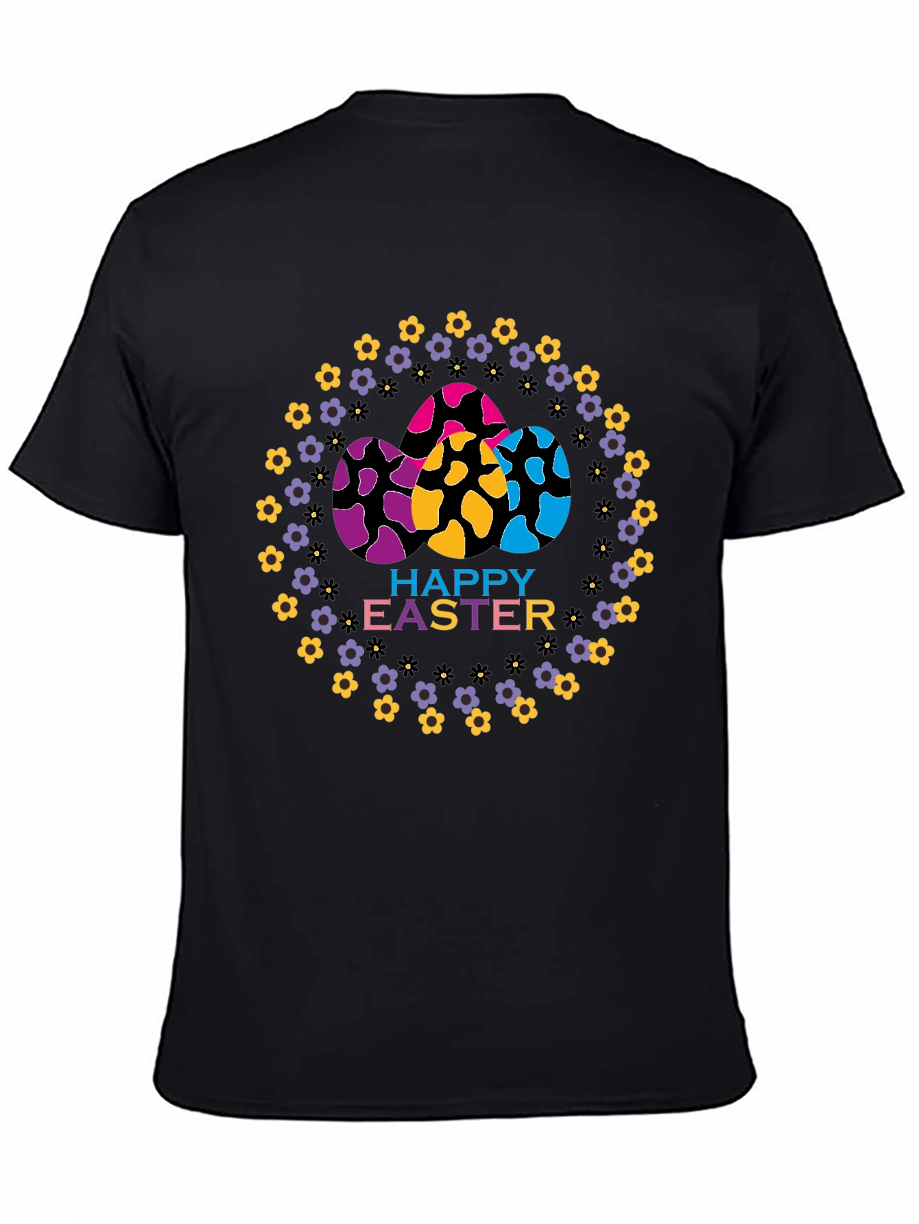 Happy Easter Egg Floral T-Shirt