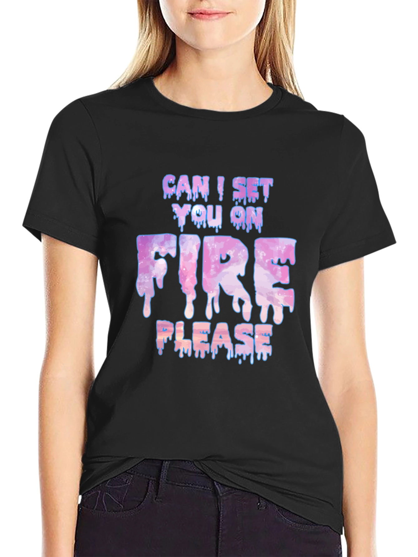 Can I Set You On Fire Please Graphic Tee