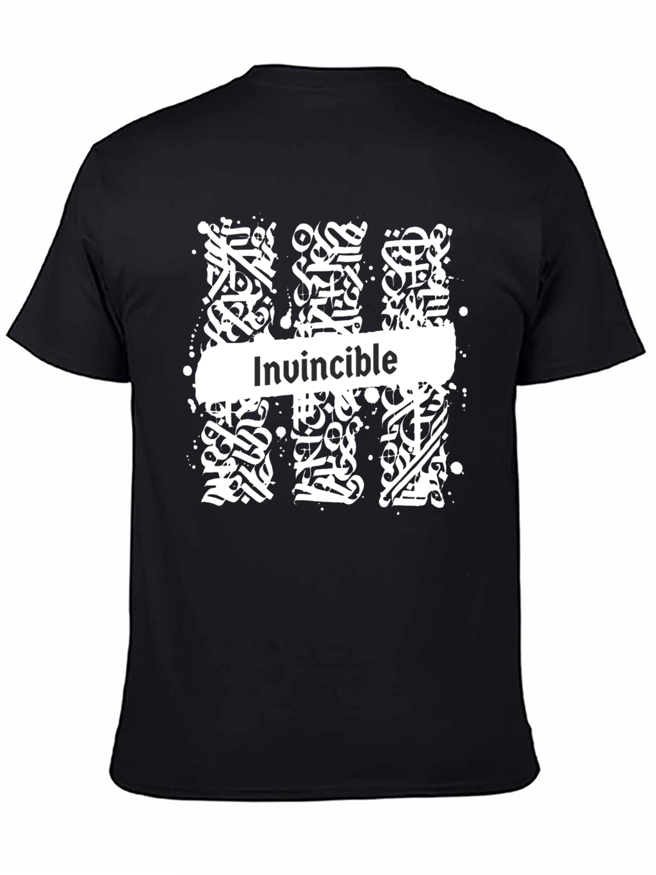 Invincible Graphic Print Black T-Shirt
