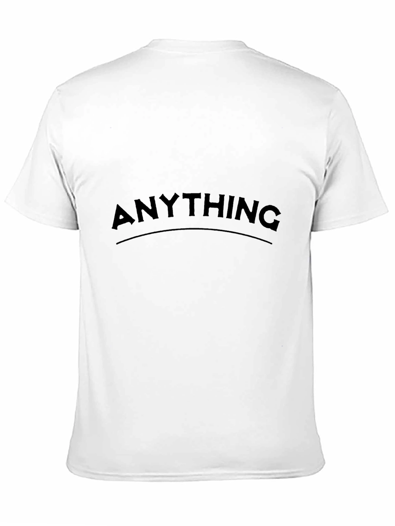 Anything Graphic T-Shirt - Black Crew Neck Tee