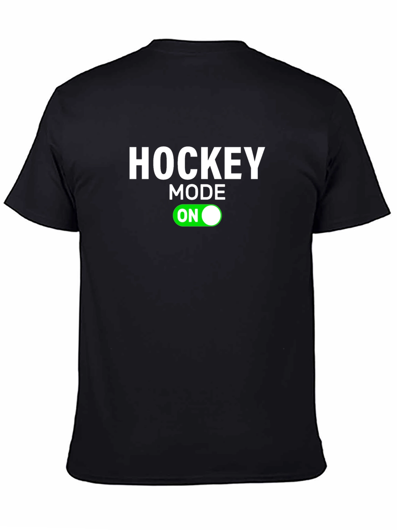 Hockey Mode ON Black T-Shirt