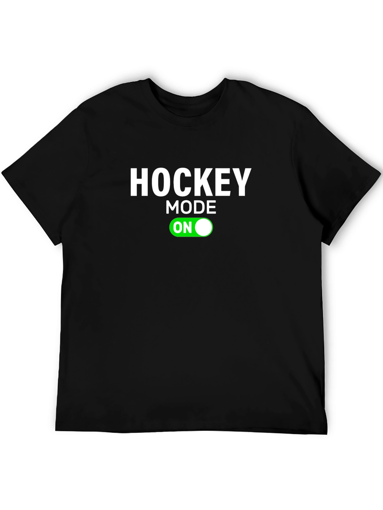 Hockey Mode ON Black T-Shirt