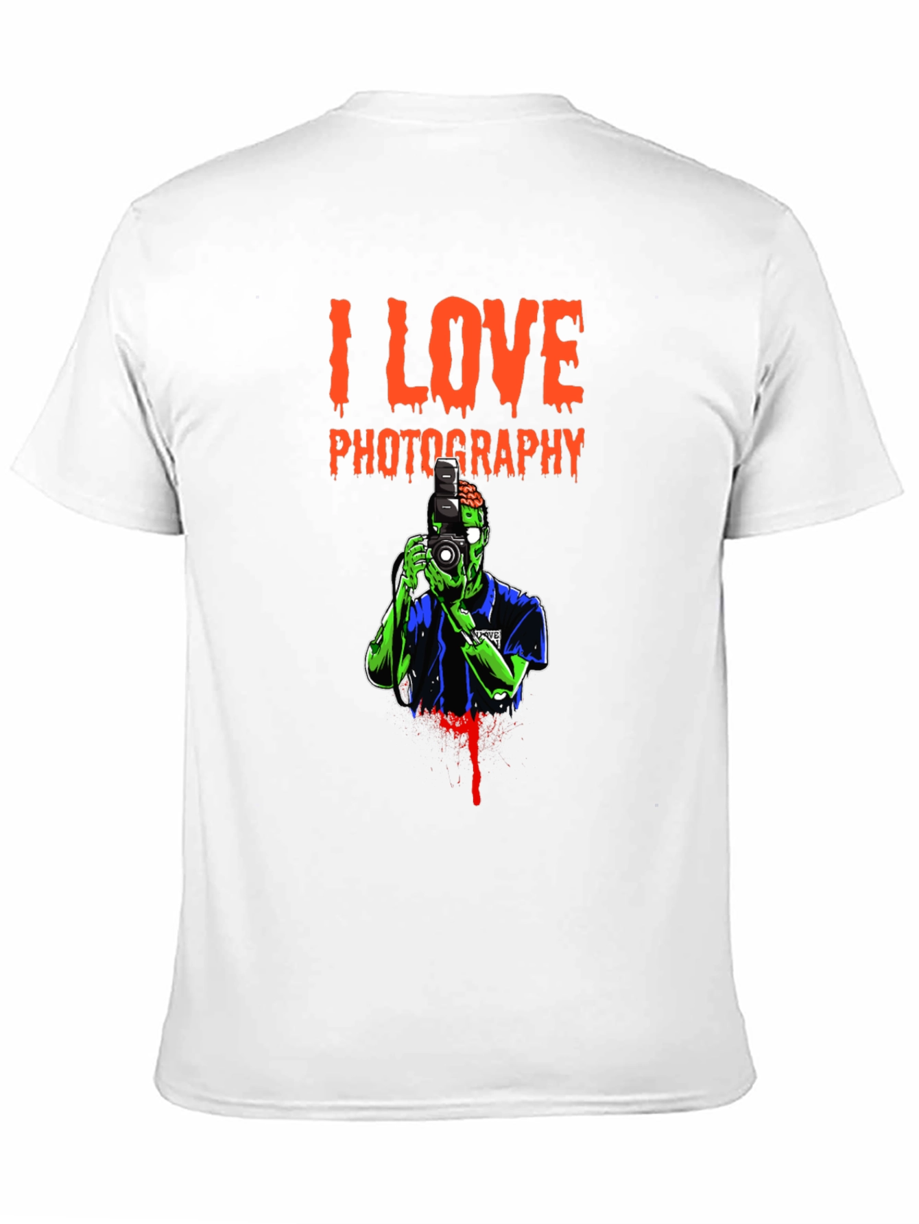 I Love Photography Zombie Graphic T-Shirt