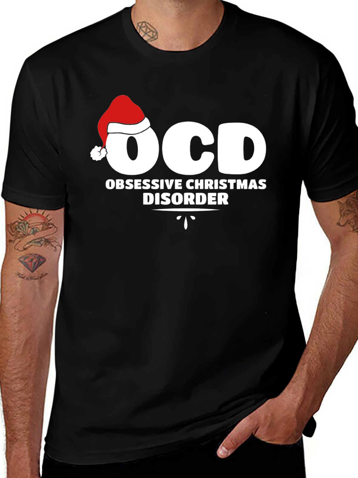 OCD Obsessive Christmas Disorder Graphic T-Shirt