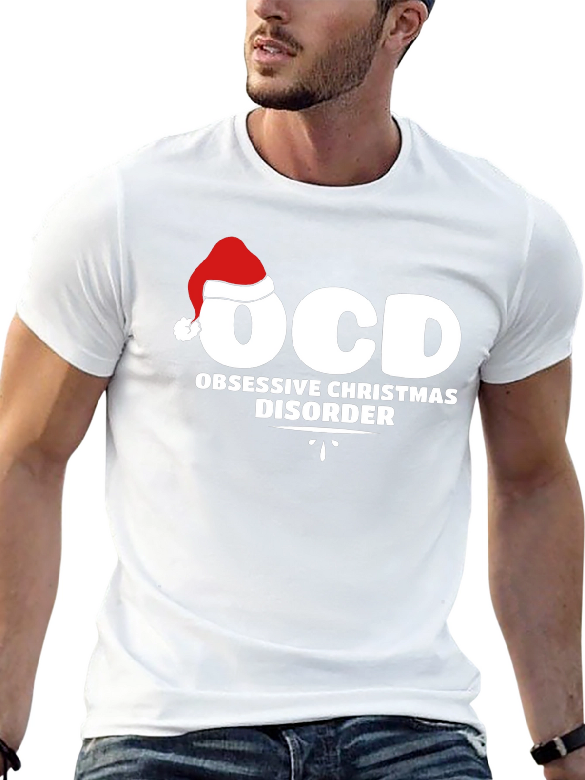 OCD Obsessive Christmas Disorder Graphic T-Shirt