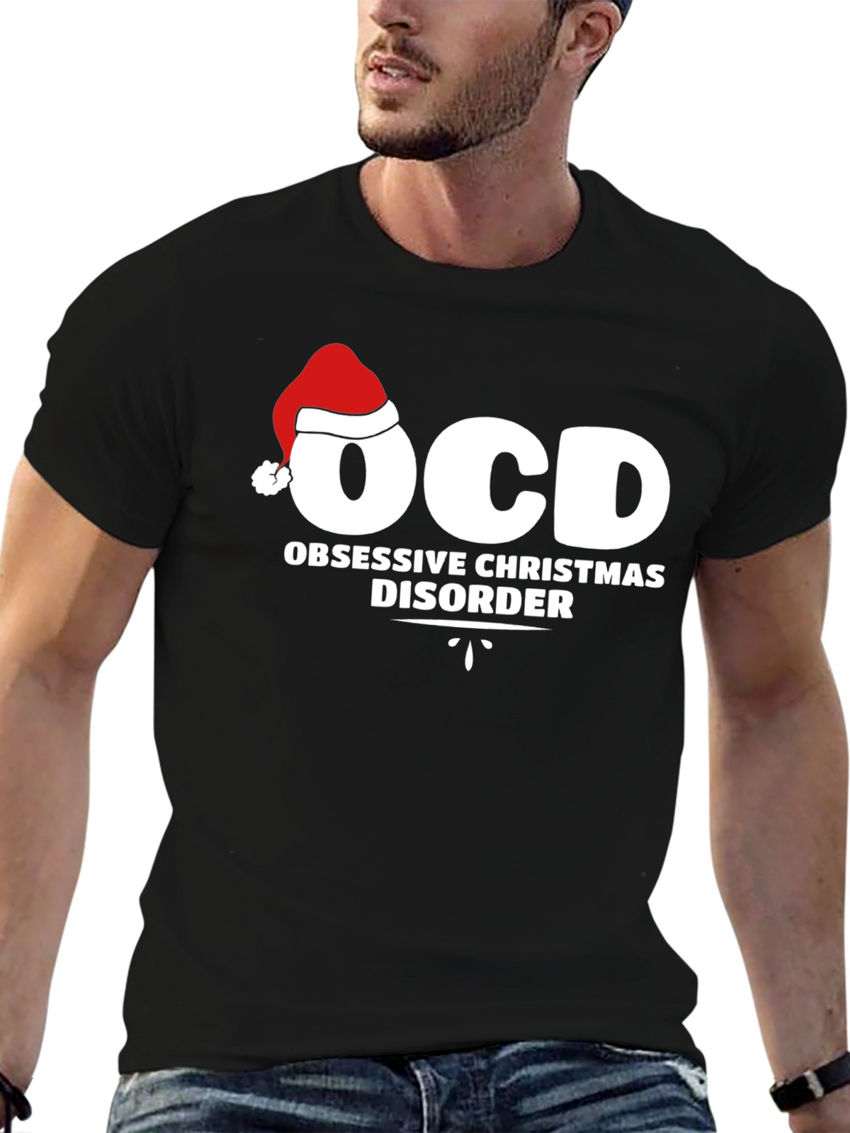 OCD Obsessive Christmas Disorder Graphic T-Shirt