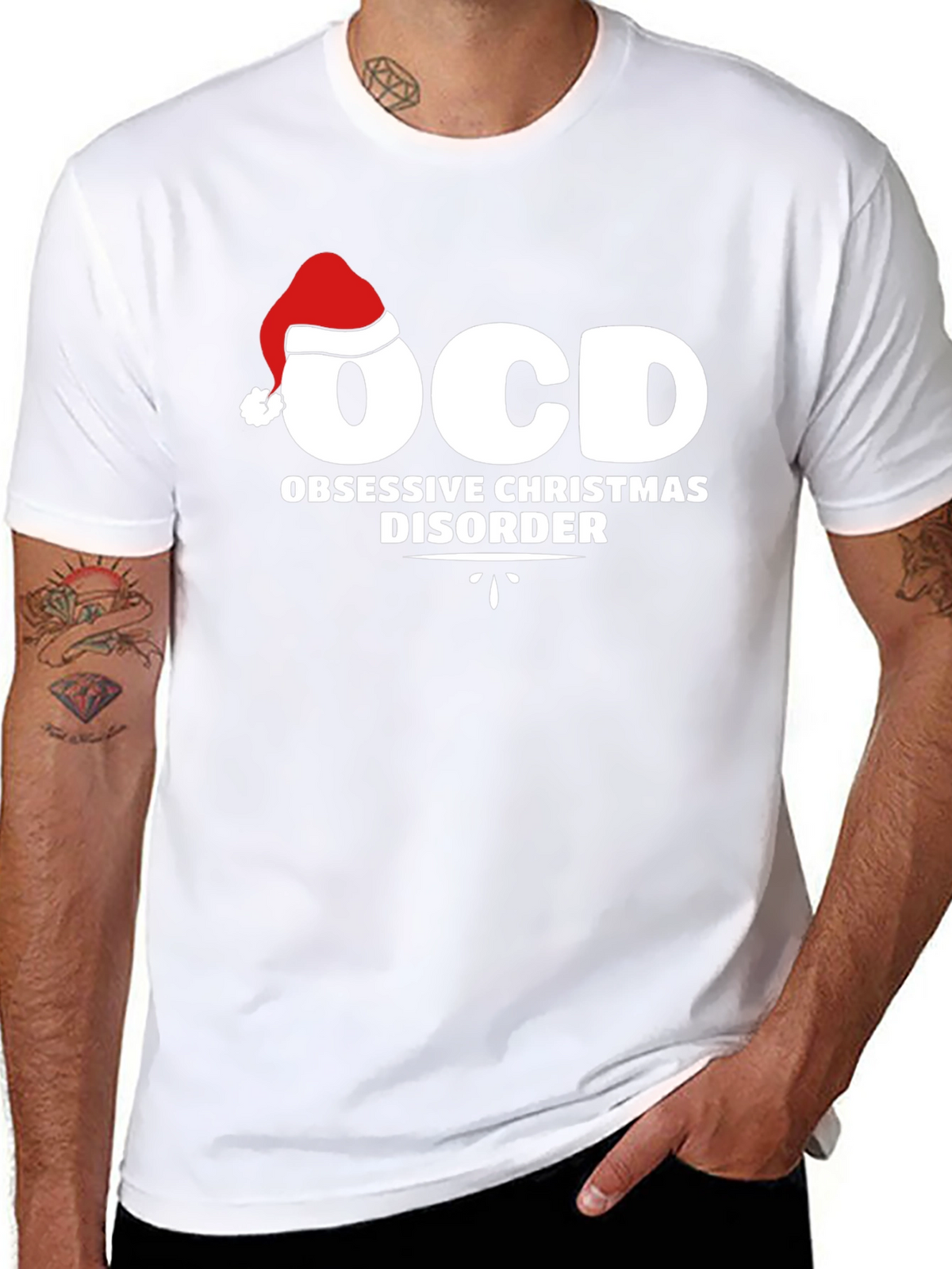 OCD Obsessive Christmas Disorder Graphic T-Shirt