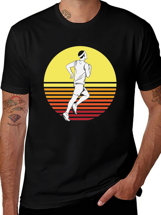 Retro Runner T-Shirt: Vintage Style Athletic Tee