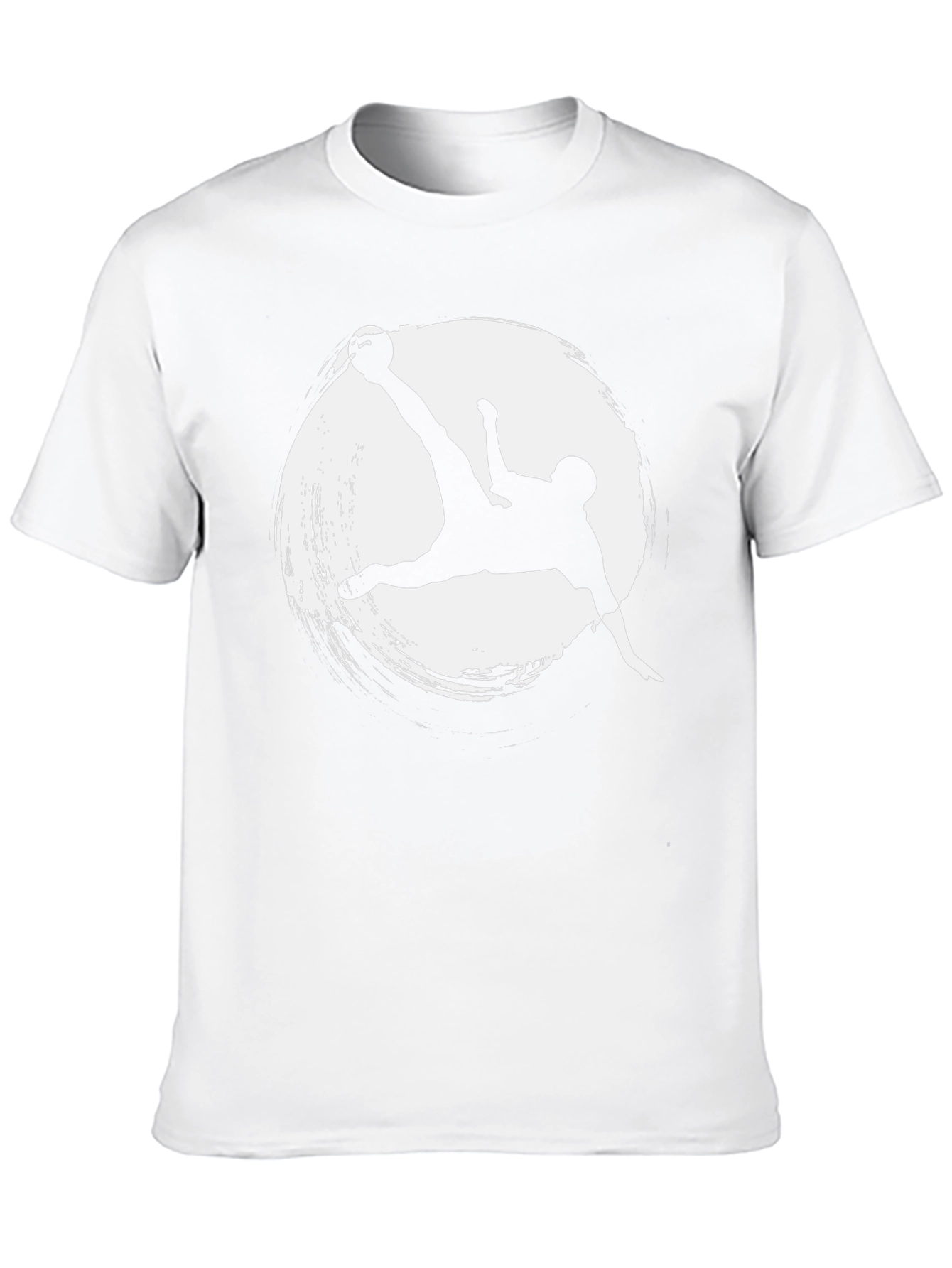 Soccer Kick Graphic Tee - Stylish Mens Black T-Shirt