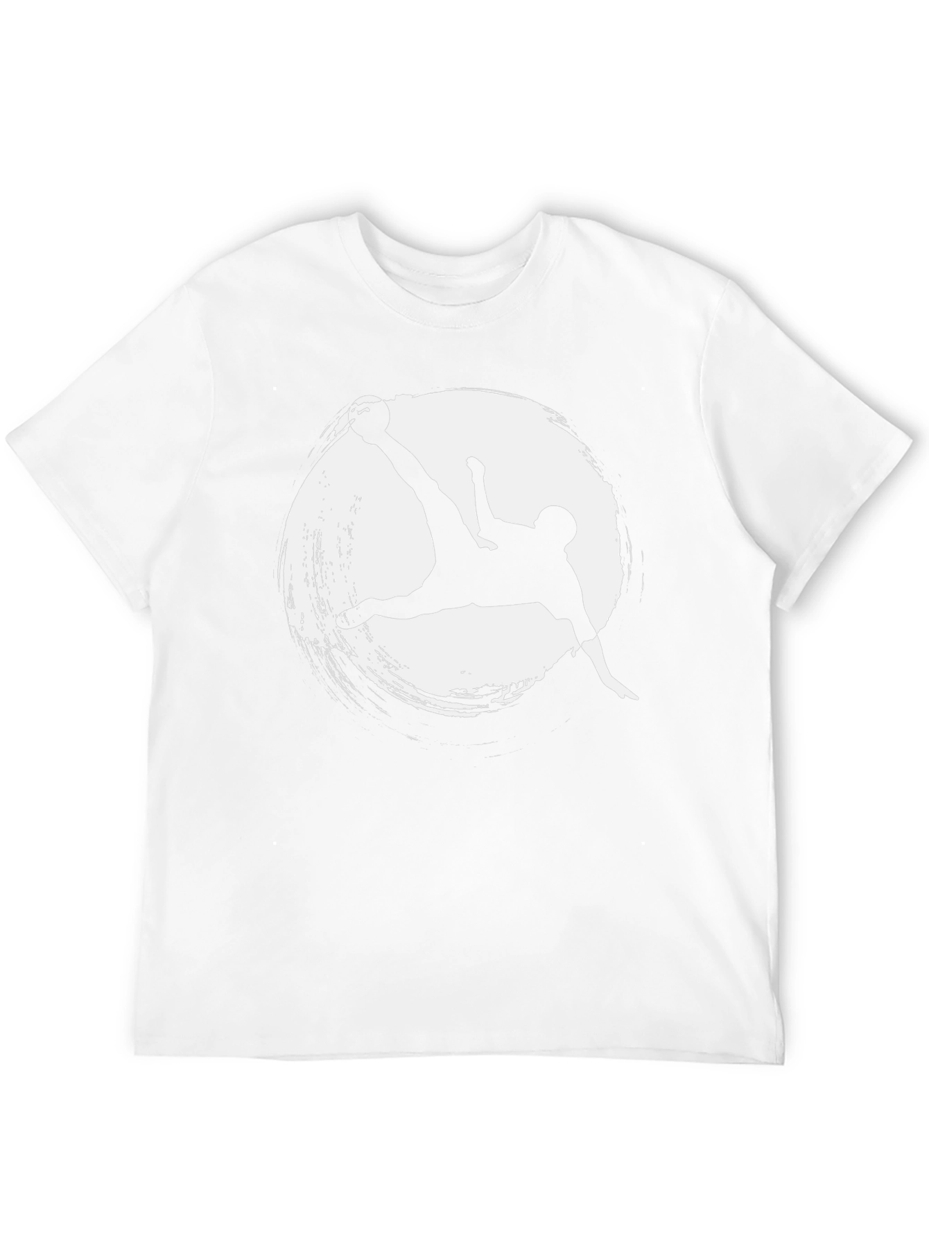 Soccer Kick Graphic Tee - Stylish Mens Black T-Shirt