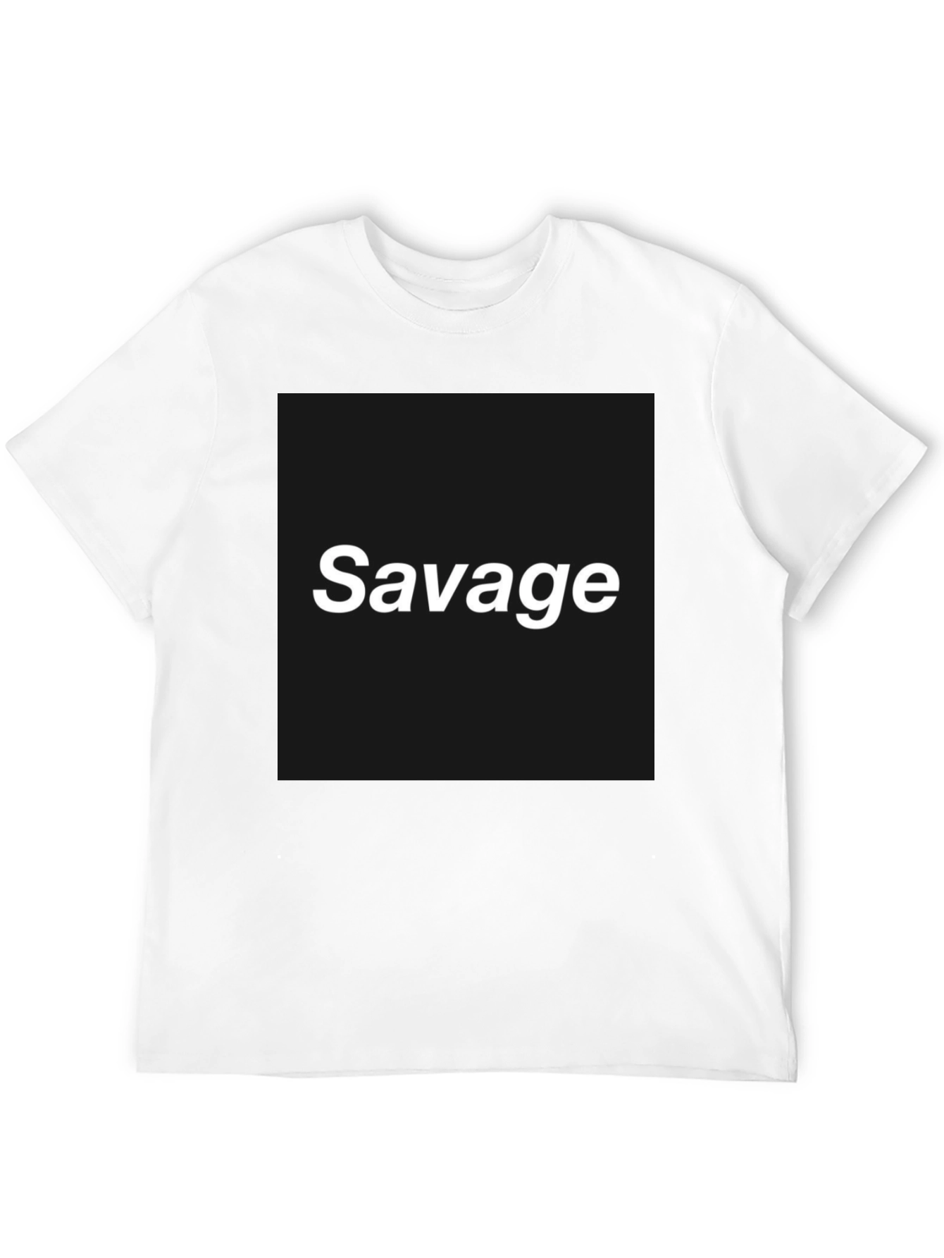 Savage Graphic Tee - Bold Black T-Shirt