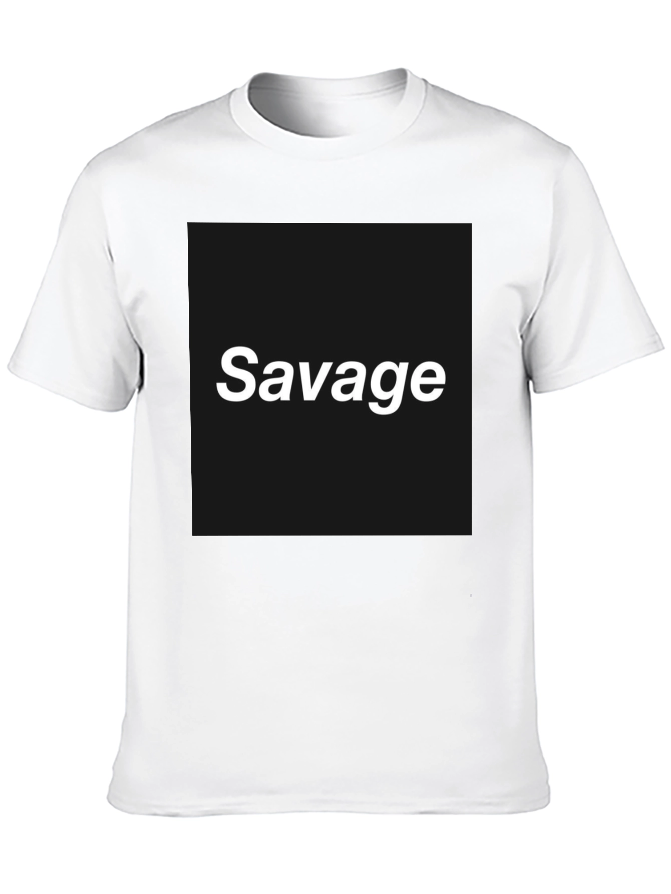 Savage Graphic Tee - Bold Black T-Shirt