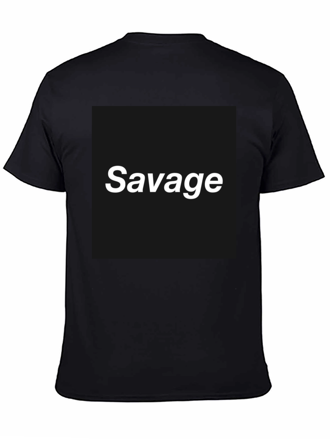 Savage Graphic Tee - Bold Black T-Shirt