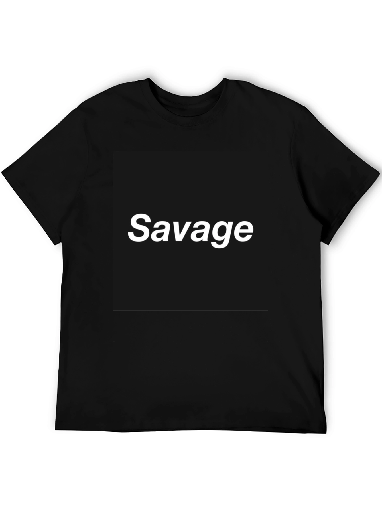 Savage Graphic Tee - Bold Black T-Shirt