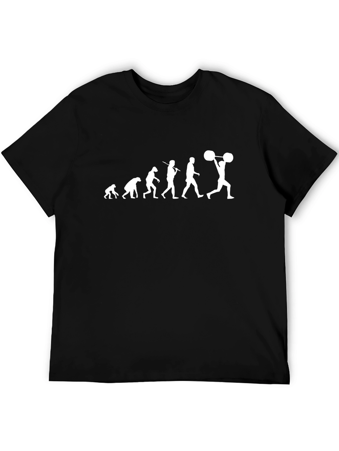 Evolution of Weightlifting Black T-Shirt