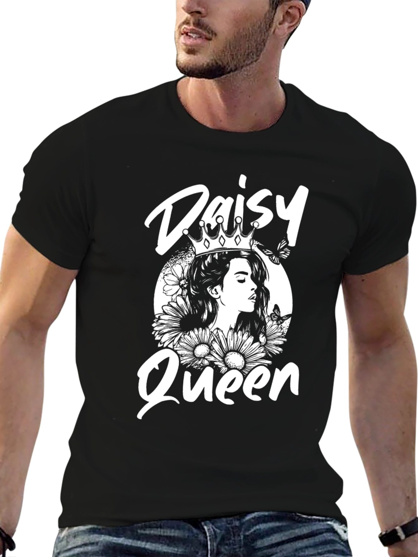 Daisy Queen Graphic Tee - Black T-Shirt