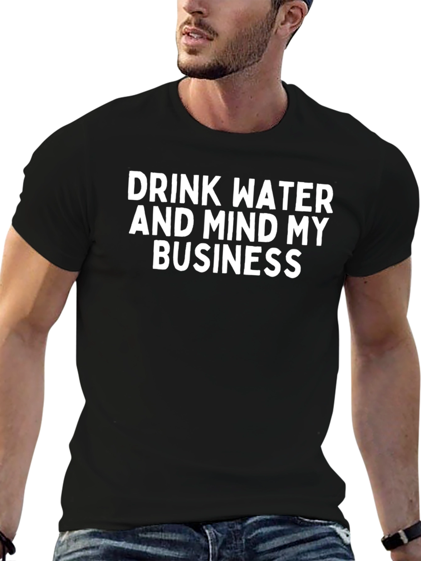 Drink Water Mind My Business Graphic Tee