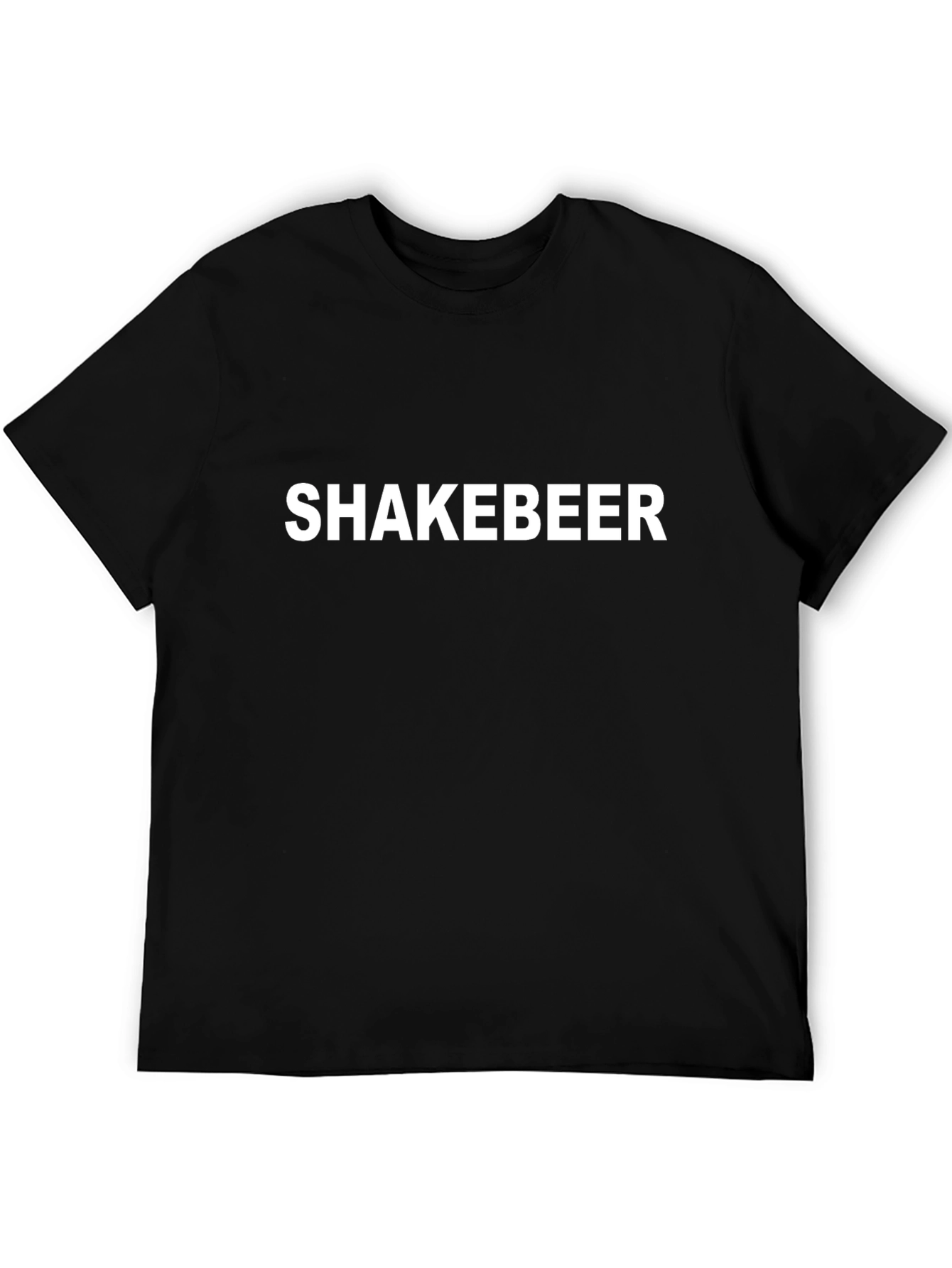 Shakebeer Graphic T-Shirt - Black Casual Tee