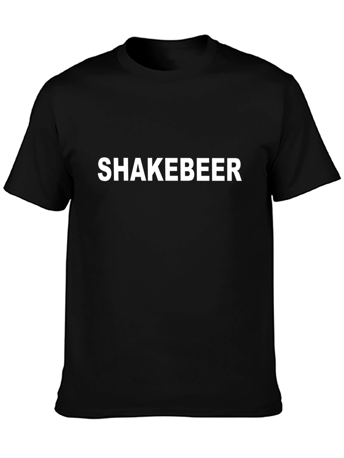Shakebeer Graphic T-Shirt - Black Casual Tee