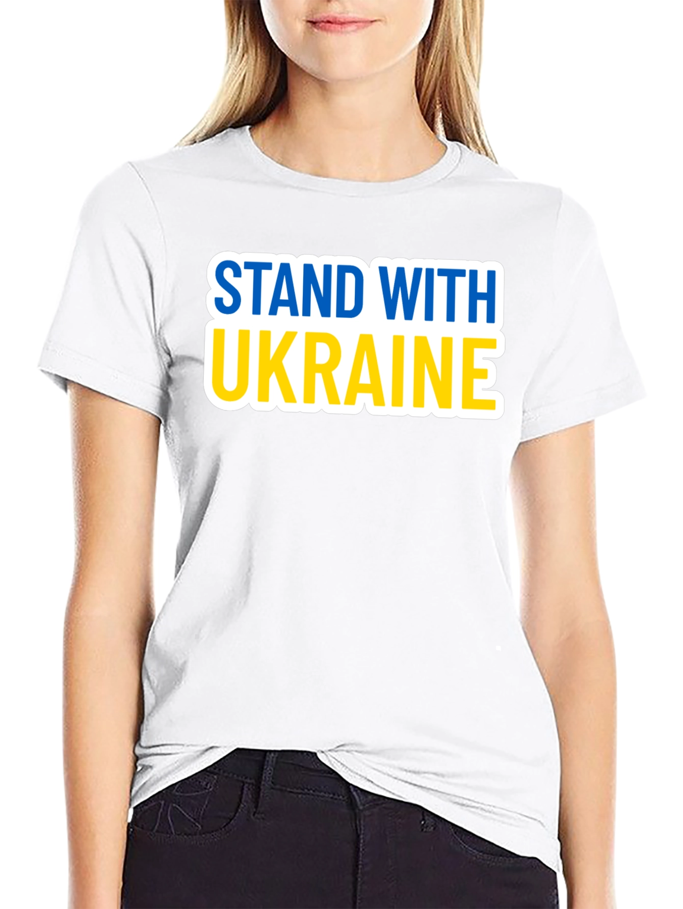 Stand With Ukraine T-Shirt - Black