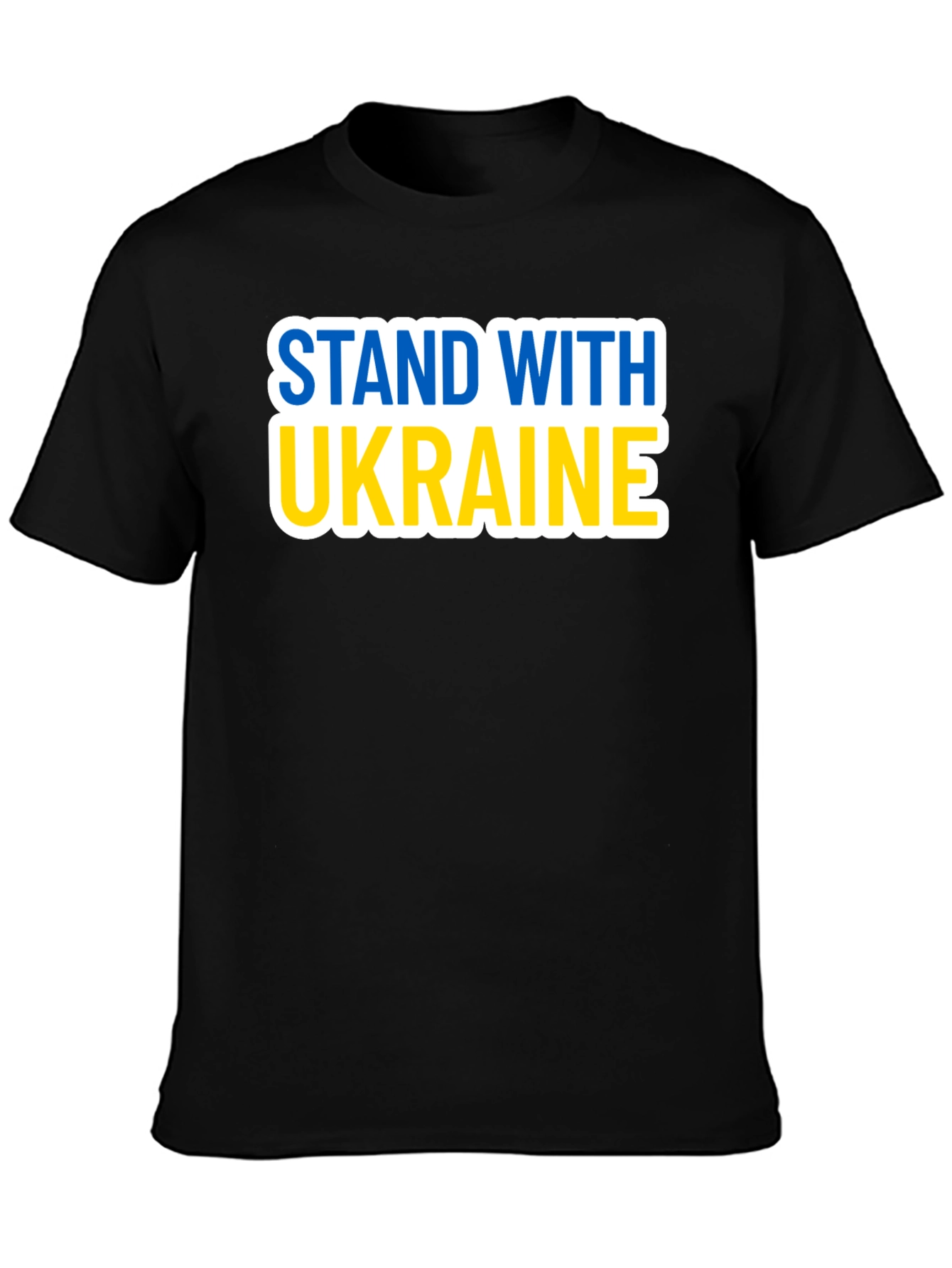 Stand With Ukraine T-Shirt - Black