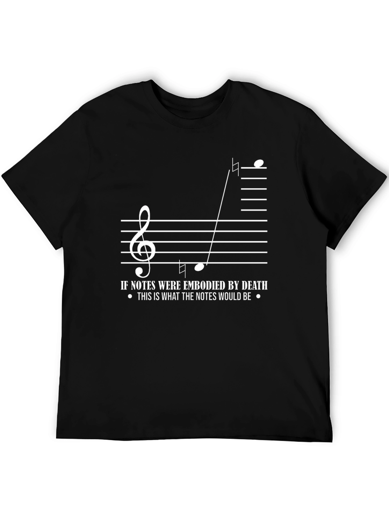 Death Notes Music T-Shirt - Dark Humor Tee