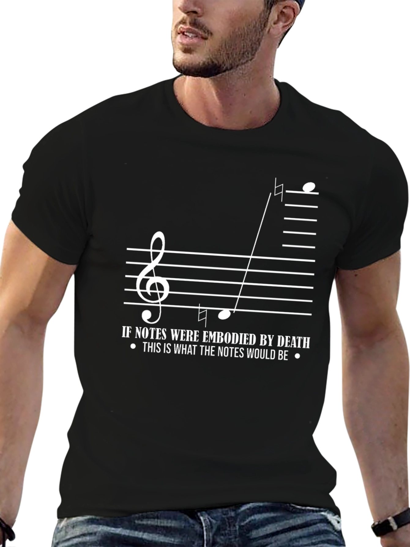 Death Notes Music T-Shirt - Dark Humor Tee