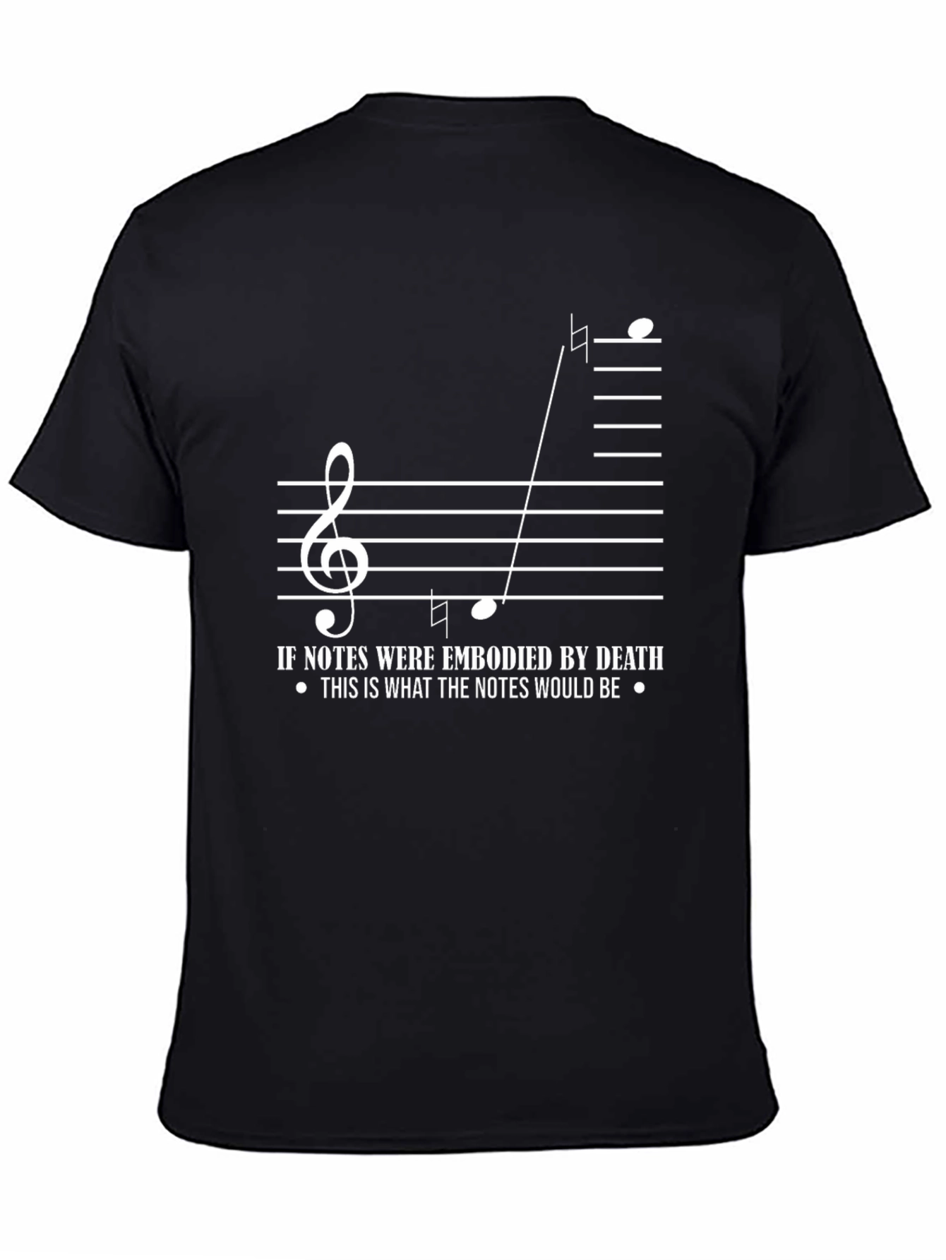 Death Notes Music T-Shirt - Dark Humor Tee