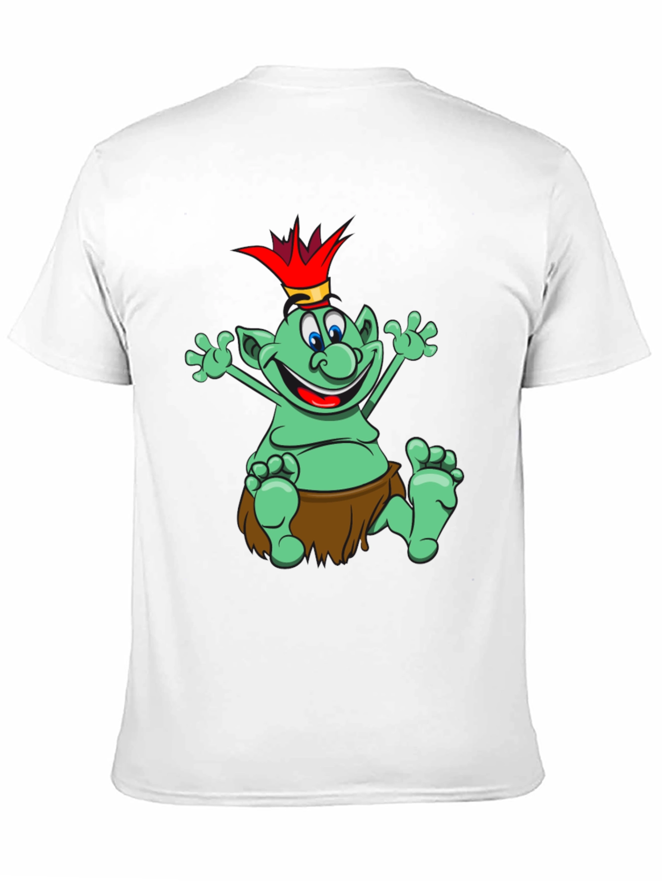 Funny Cartoon Troll King Graphic Tee