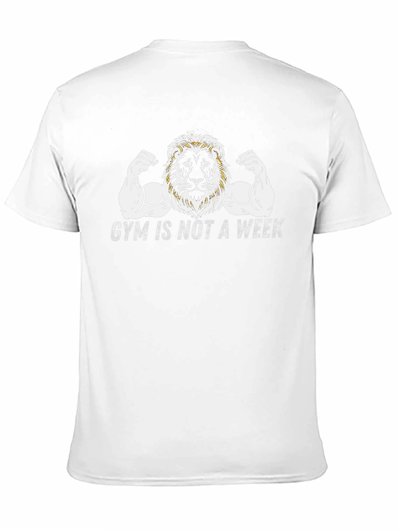 Gym Lion Graphic Tee - Fitness Motivation