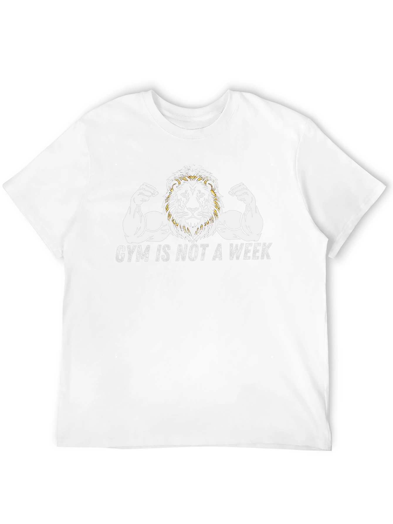 Gym Lion Graphic Tee - Fitness Motivation