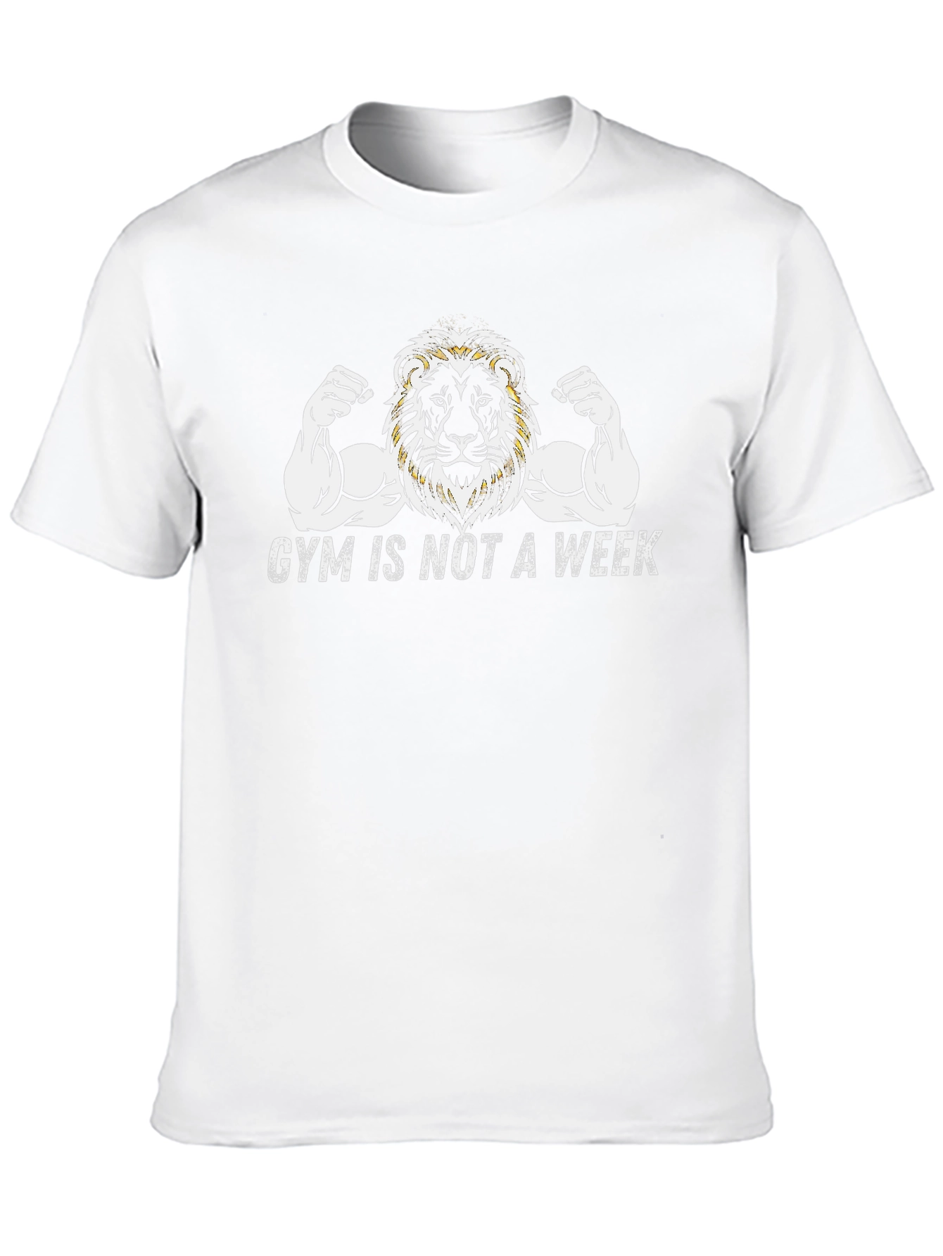 Gym Lion Graphic Tee - Fitness Motivation
