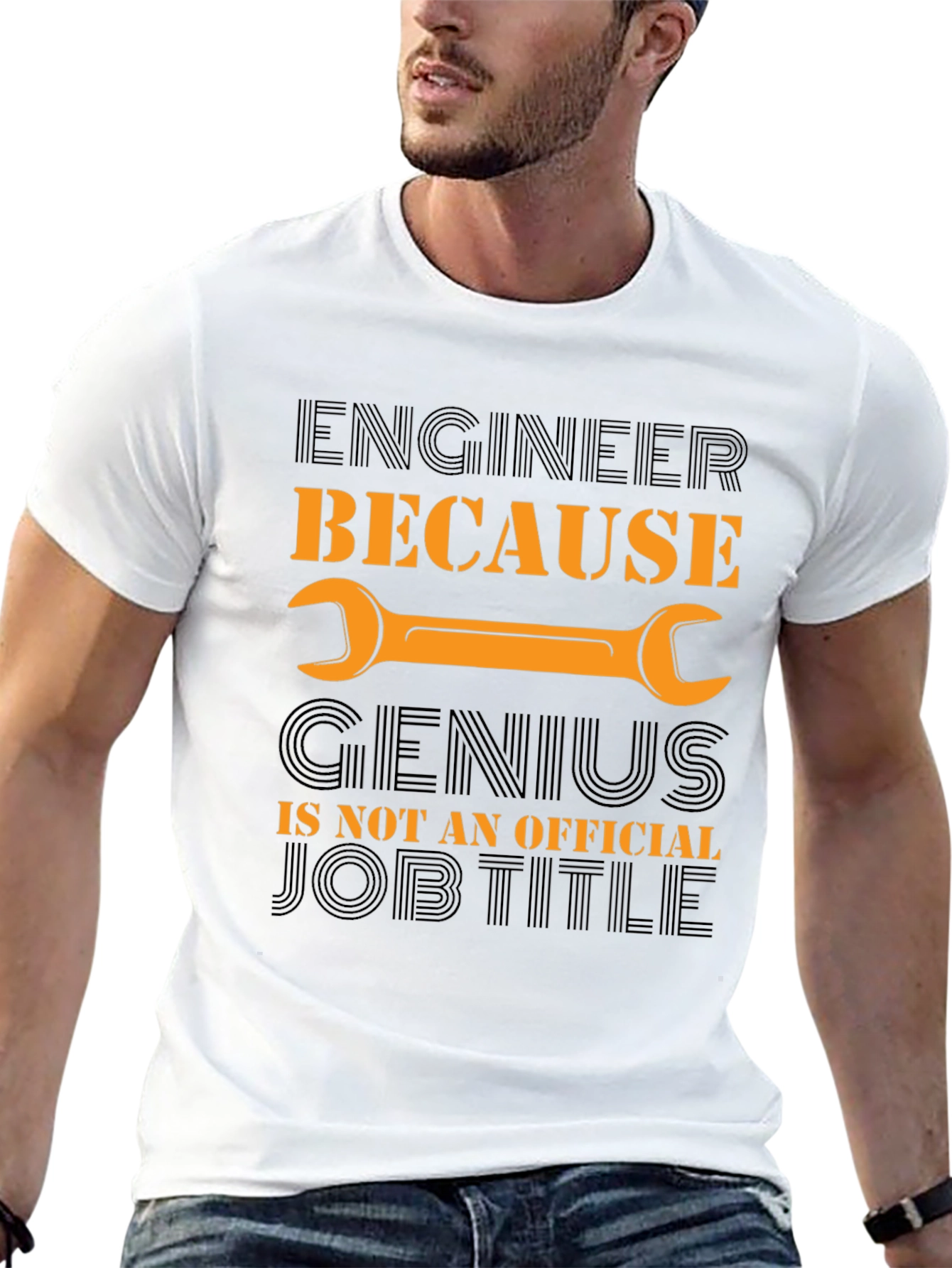 Engineer Genius Job Title T-Shirt