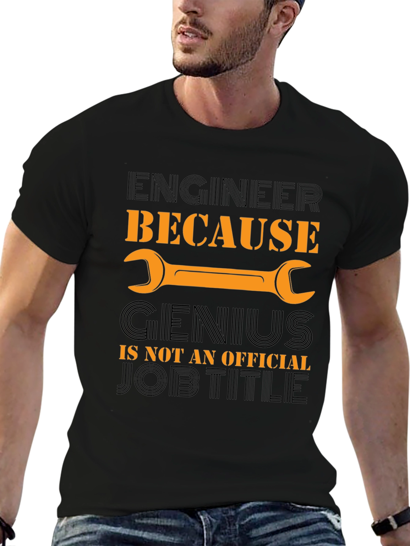 Engineer Genius Job Title T-Shirt