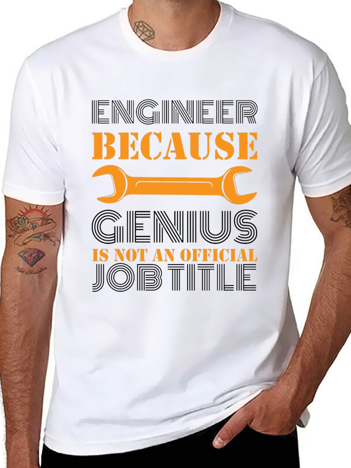 Engineer Genius Job Title T-Shirt