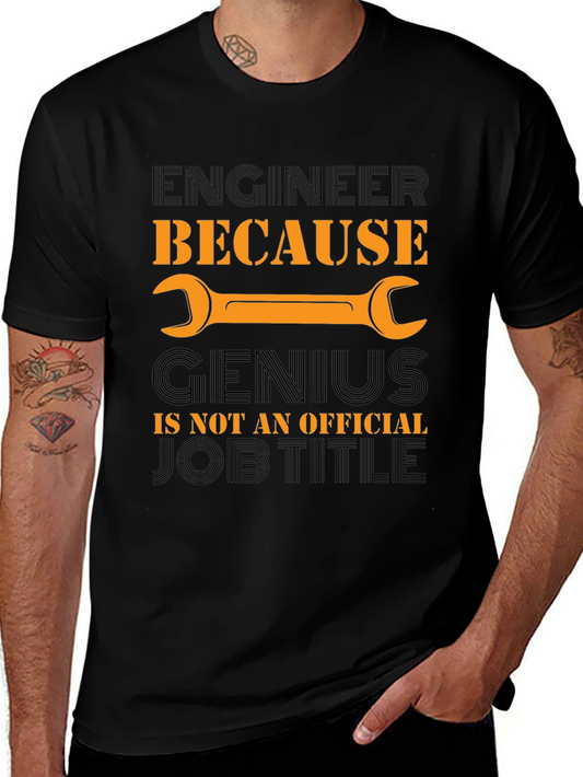 Engineer Genius Job Title T-Shirt