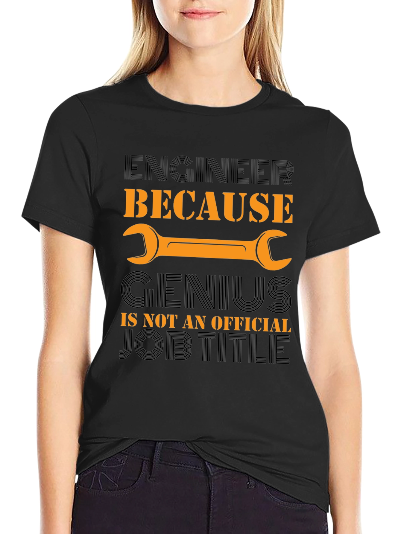 Engineer Genius Job Title T-Shirt